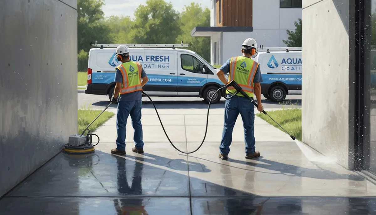 Concrete pressure cleaning in Chattanooga, TN for driveways, patios, and walkways